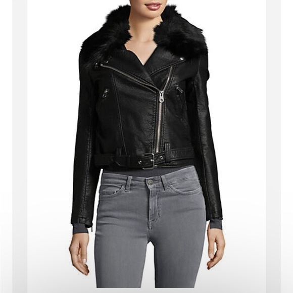 Faux fur trimmed embroidered jacket - Picture 3 of 8